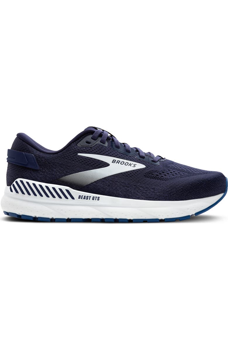 Brooks Beast GTS 24 Running Shoe, Alternate, color, Peacoat/ True Navy/ White