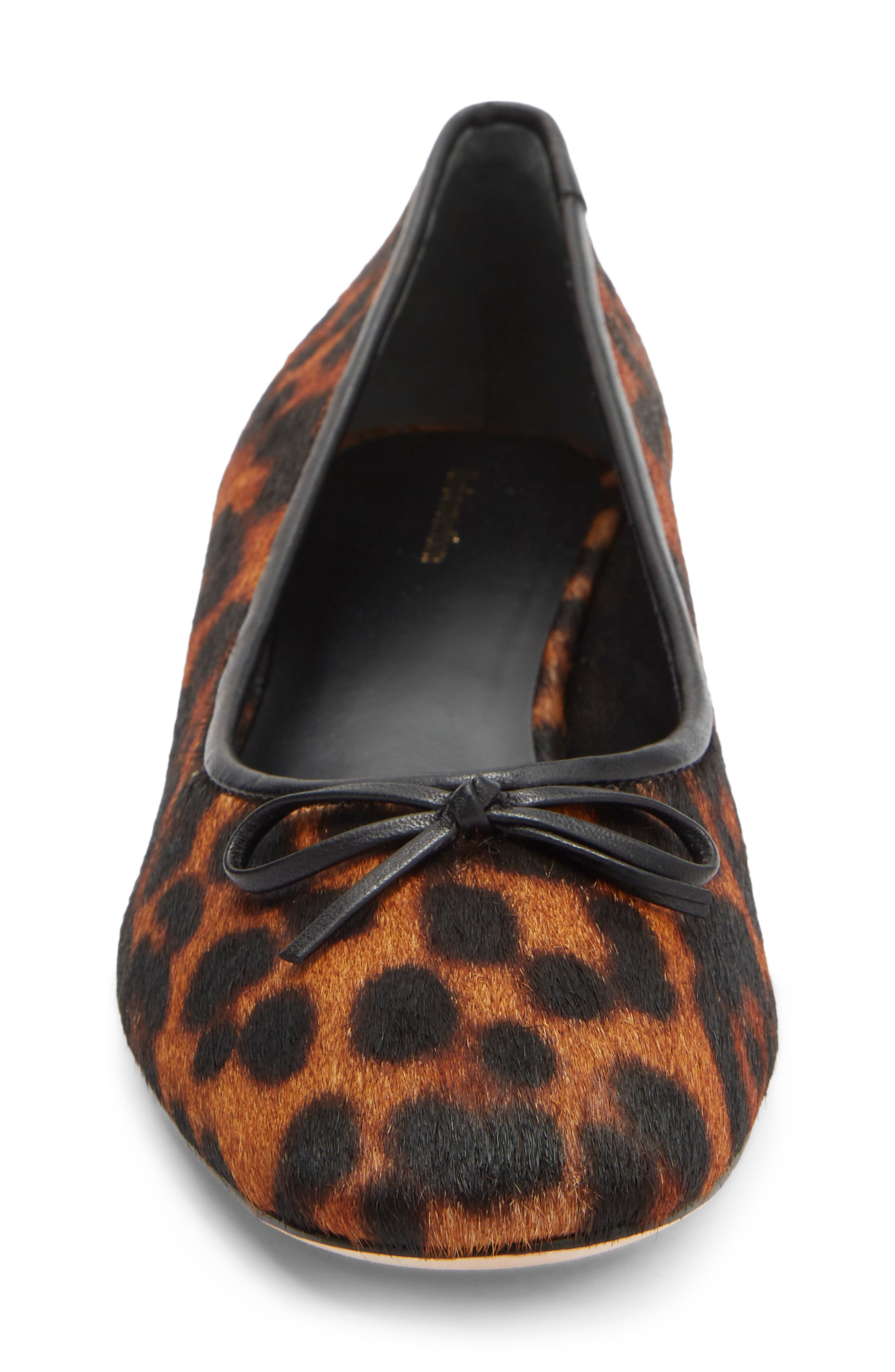 Terry Ballet Pump, Alternate, color, LEOPARD HAIRCALF
