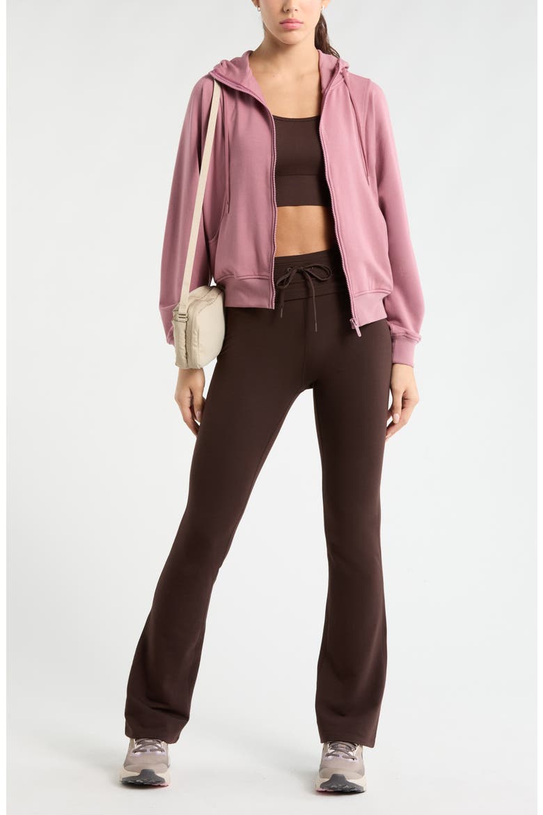 Weekend French Terry Full Zip Hoodie, Alternate, color, PURPLE WISTFUL