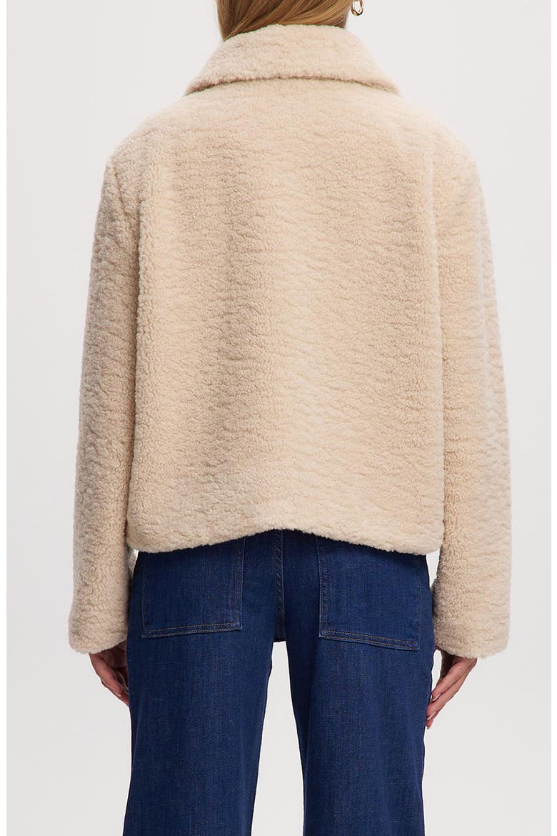 Frieda Faux Shearling Jacket, Alternate, color, BONE