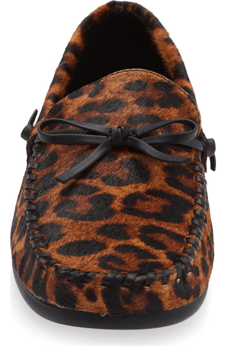 Madewell Meadow Genuine Calf Hair Driver Flat, Alternate, color, Caramel Multi