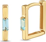 Bony Levy 14K Gold Color Square Huggie Hoop Earrings (Online Trunk Show)
