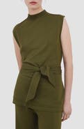 MANGO Belted Sleeveless Top