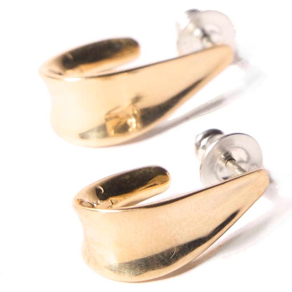 Odette New York Ancre Earrings In Brass