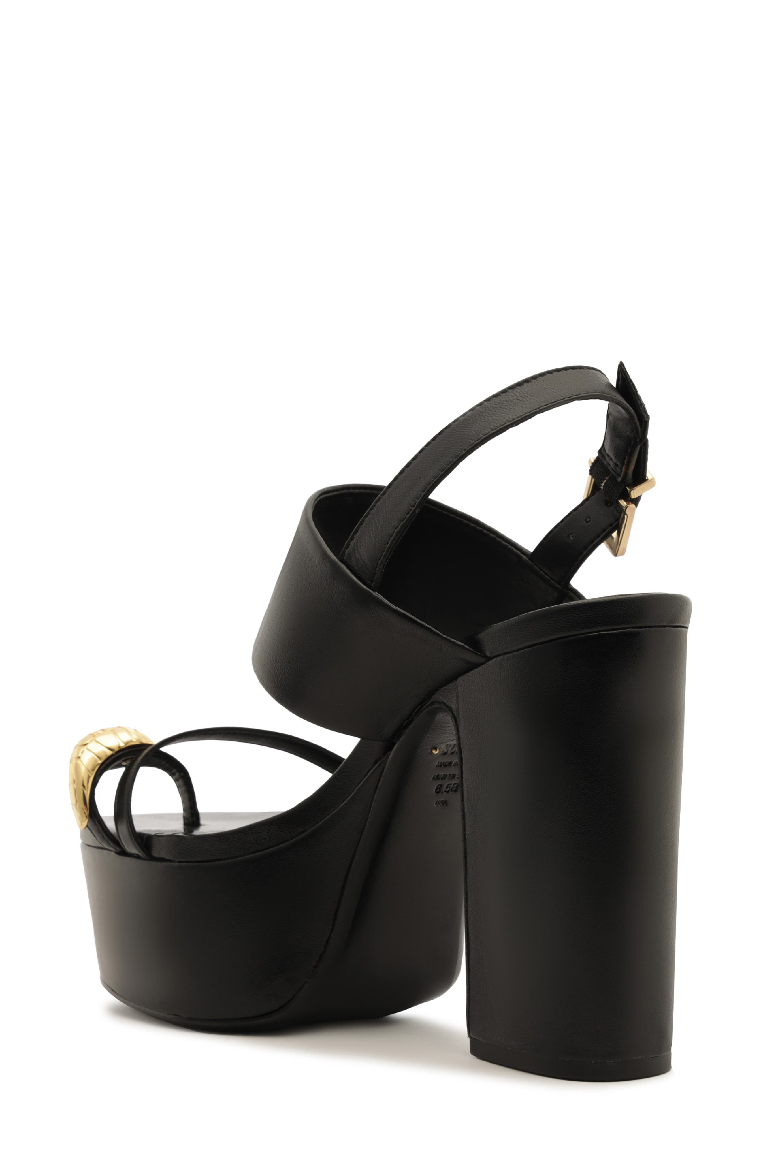 Schutz Mandy Slingback Platform Sandal, Alternate, color, Black