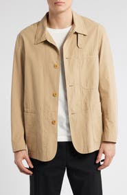 MERZ B SCHWANEN Relaxed Fit Organic Cotton Poplin Jacket