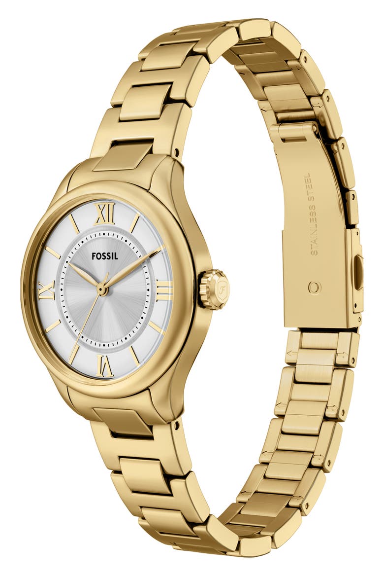 Gilmore Bracelet Watch, 28mm, Alternate, color, GOLD
