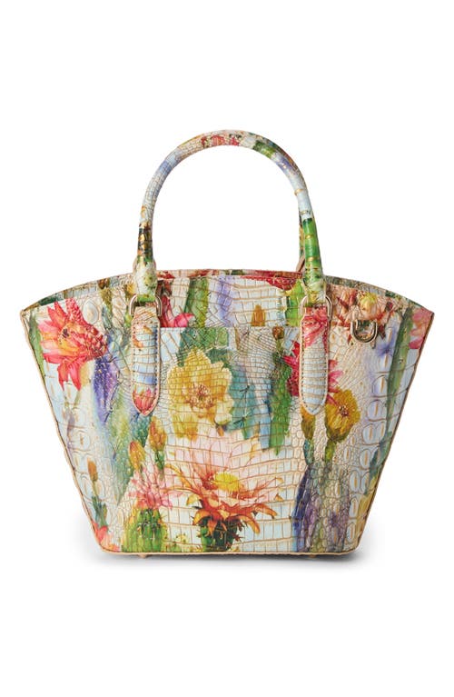 Brahmin Jenny Croc Embossed Leather Satchel