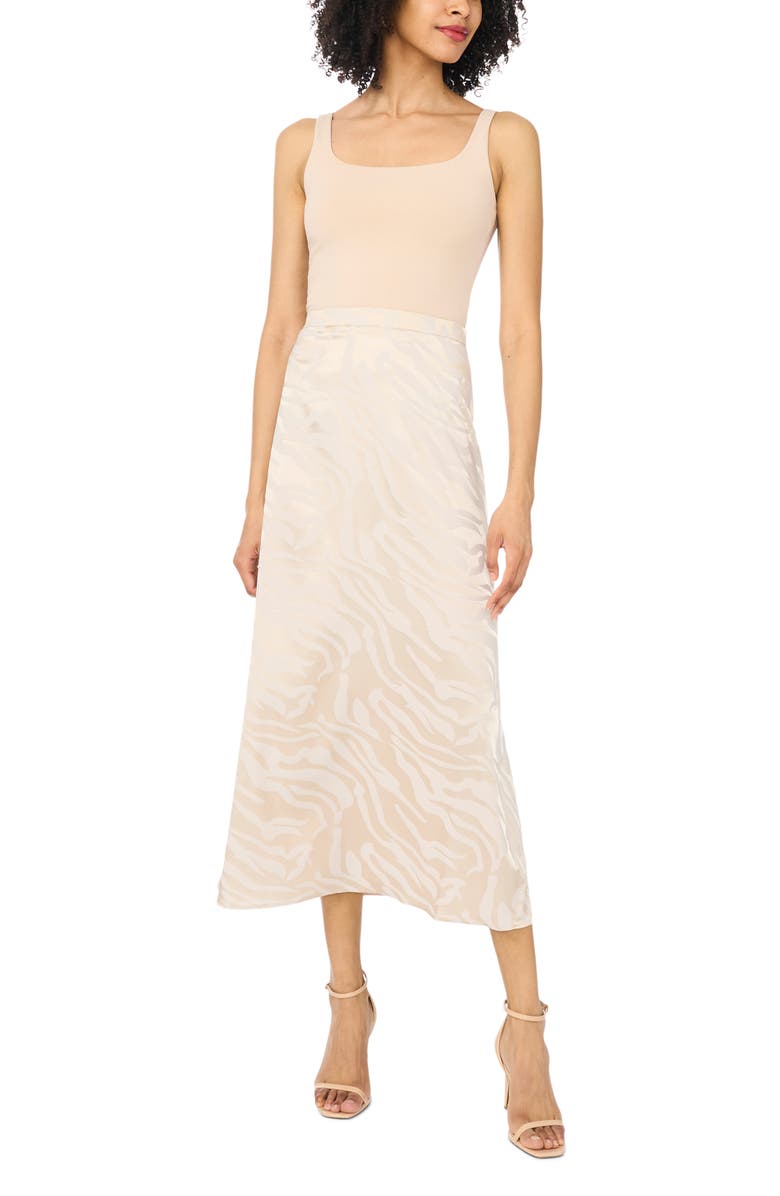 Vince Camuto Satin Maxi Skirt, Alternate, color, Birch
