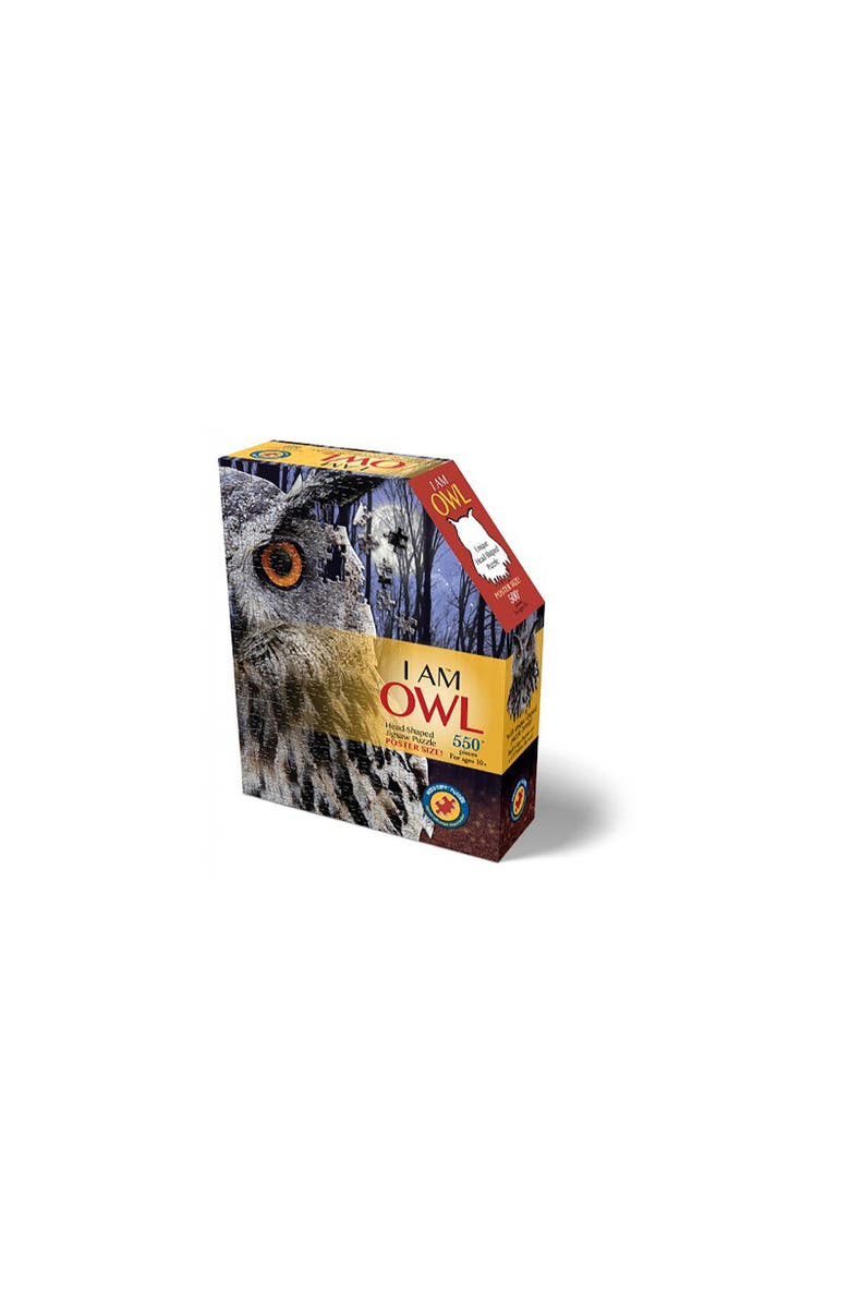 Madd Capp I Am Owl 550 Piece Animal Shaped Jigsaw Puzzle, Main, color, Multicolored