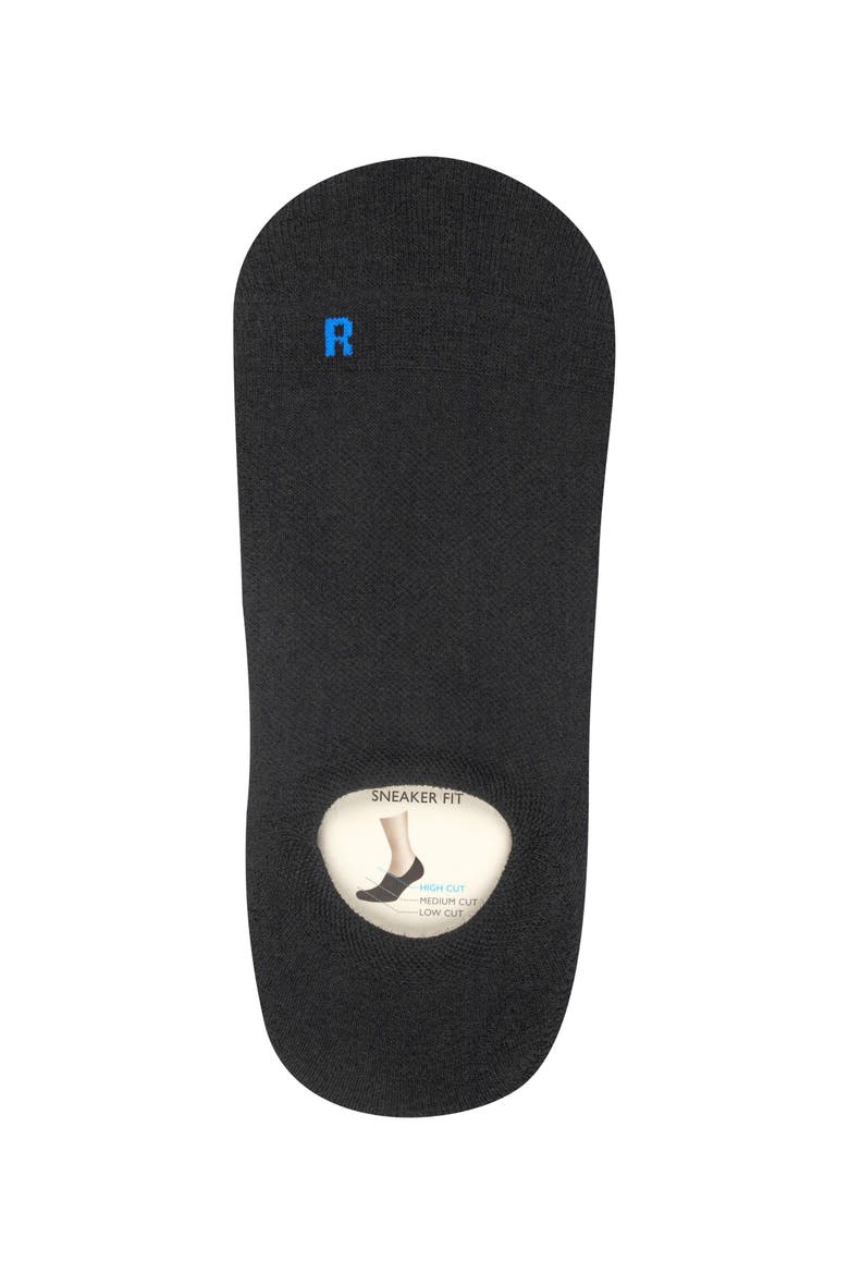 Keep Warm Wool No Show Socks, Alternate, color, Black