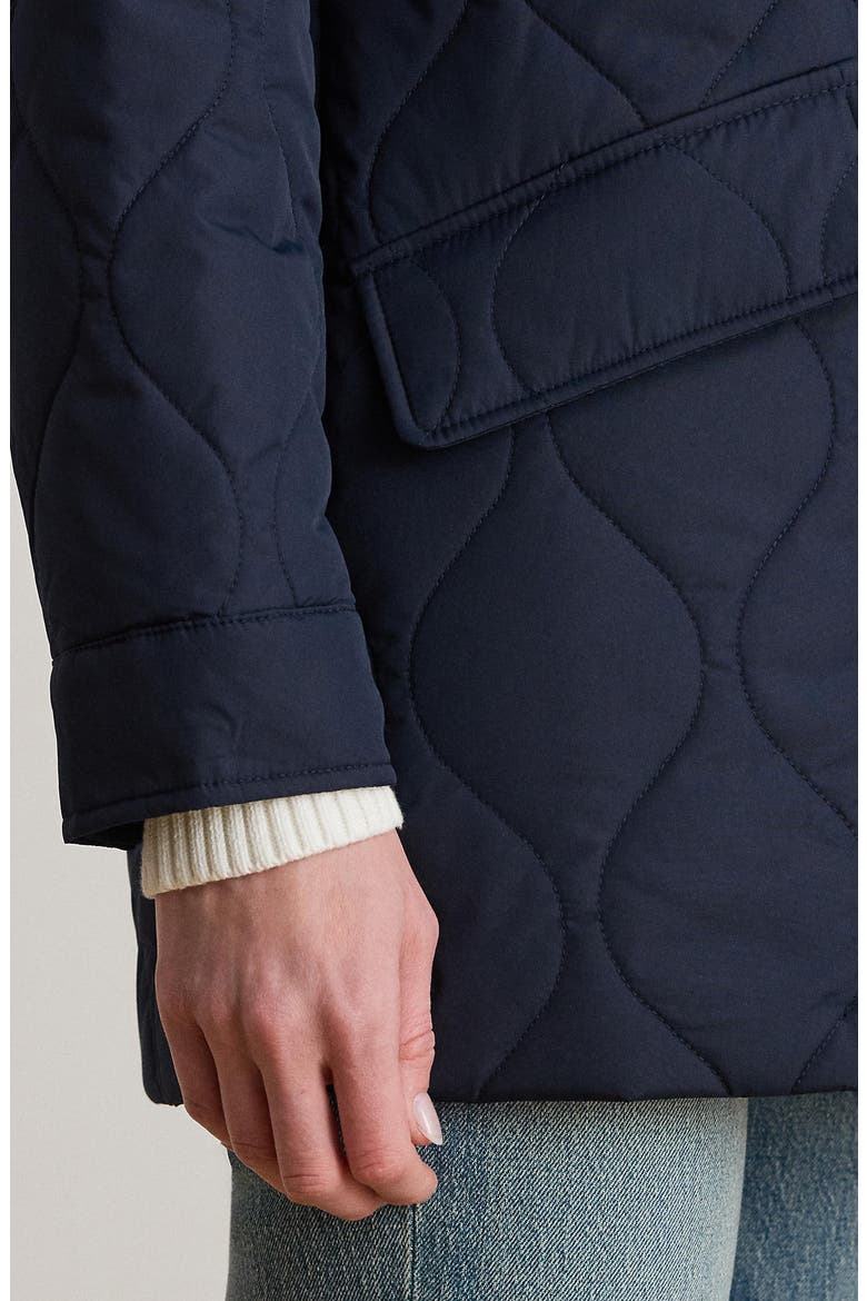 Onion Quilted Jacket, Alternate, color, DARK NAVY