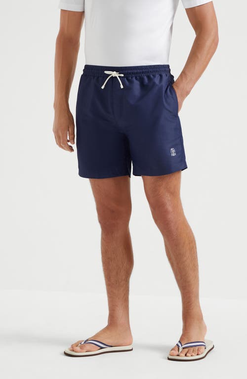 Brunello Cucinelli Swimsuit In Navy Blue