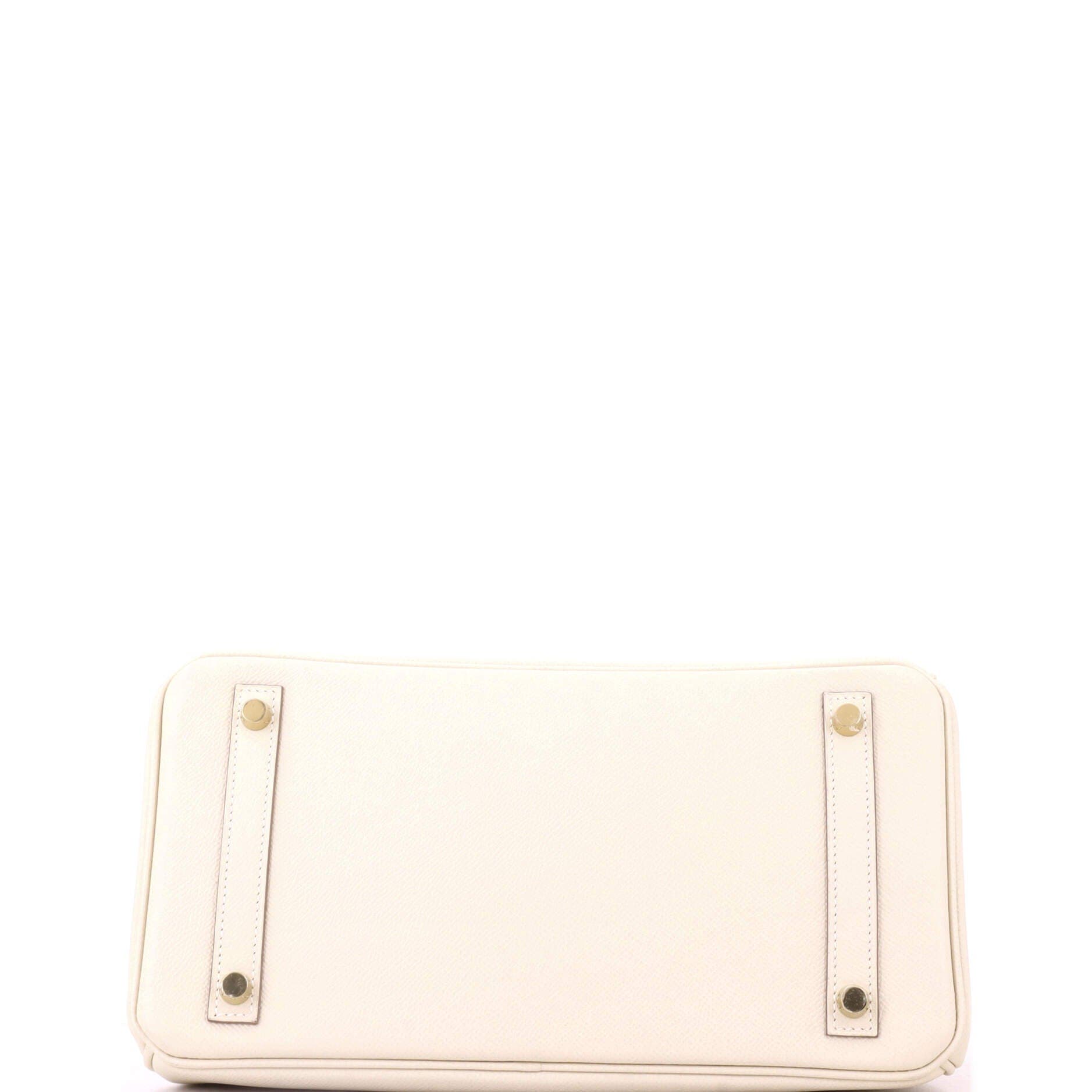 Birkin Handbag Light Epsom with Gold Hardware 30, Alternate, color, White