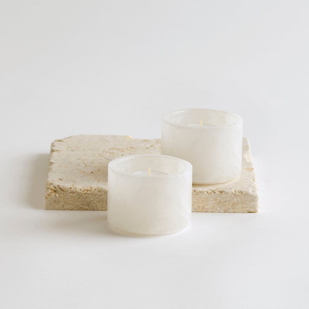 The Collective Home Santo Alabaster Footed Bowls
