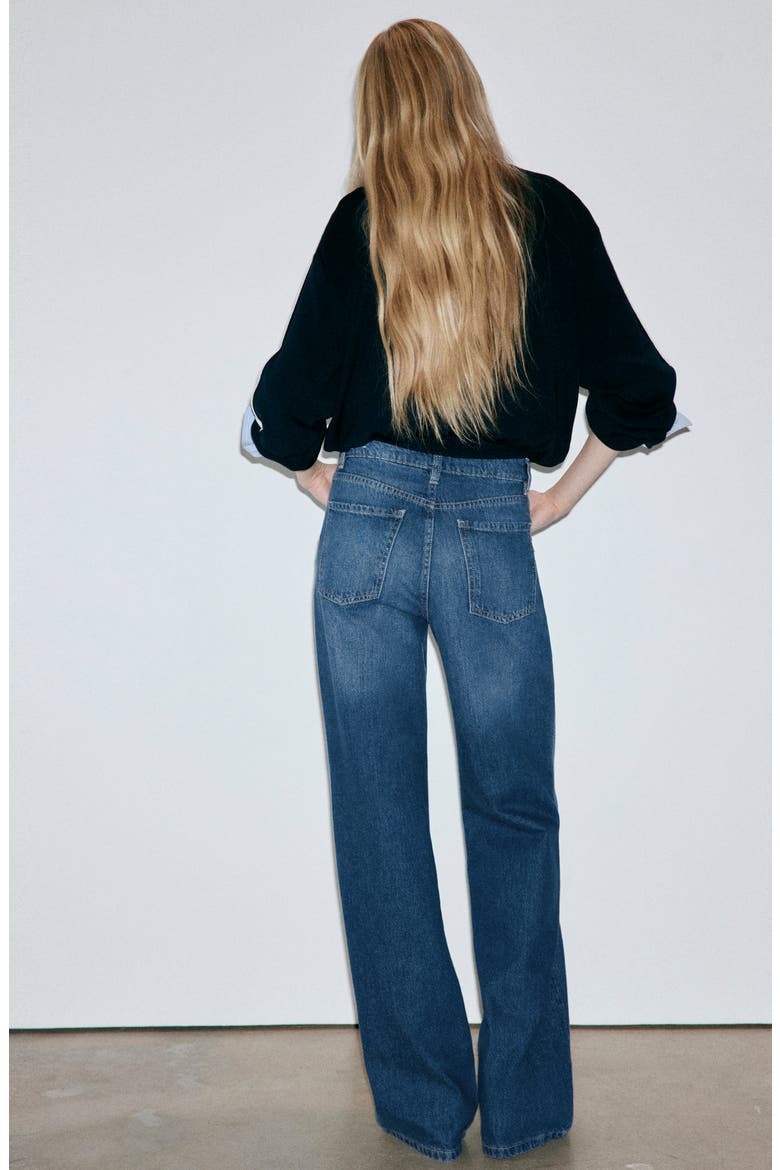 Danila High Waist Wide Leg Jeans, Alternate, color, BLUE