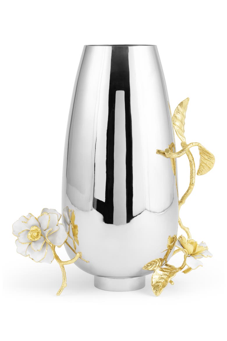 Gardenia Large Vase, Alternate, color, SILVER
