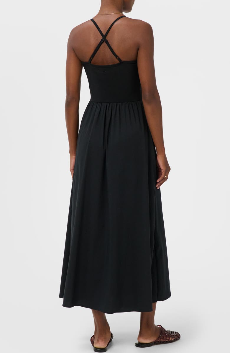 Sweaty Betty Explorer Mixed Media Dress, Alternate, color, Black