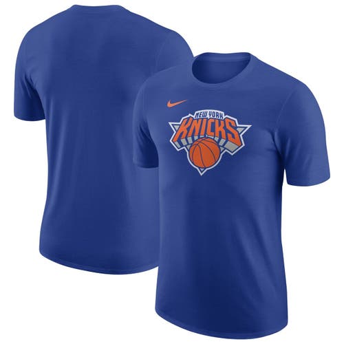 Nike Blue New York Knicks Essential T-shirt In Blue