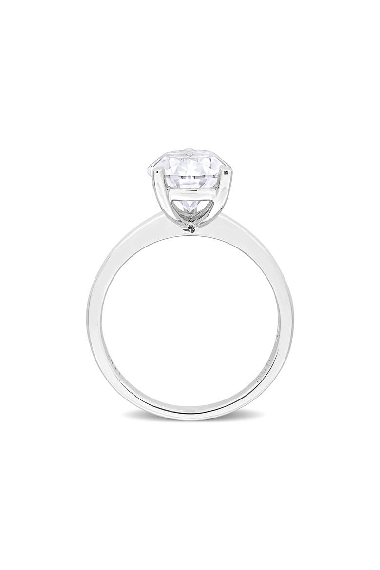 Pear Cut Moissanite Ring, Alternate, color, WHITE SILVER
