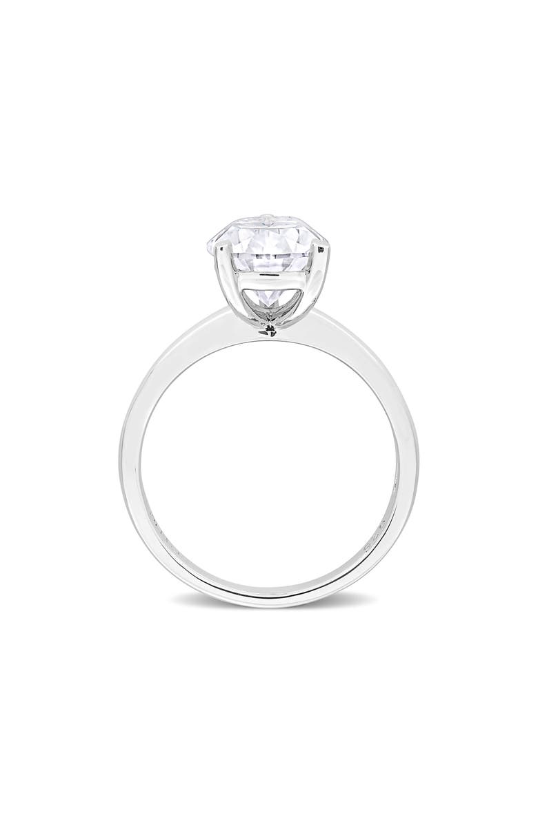DELMAR Pear Cut Moissanite Ring, Alternate, color, White Silver