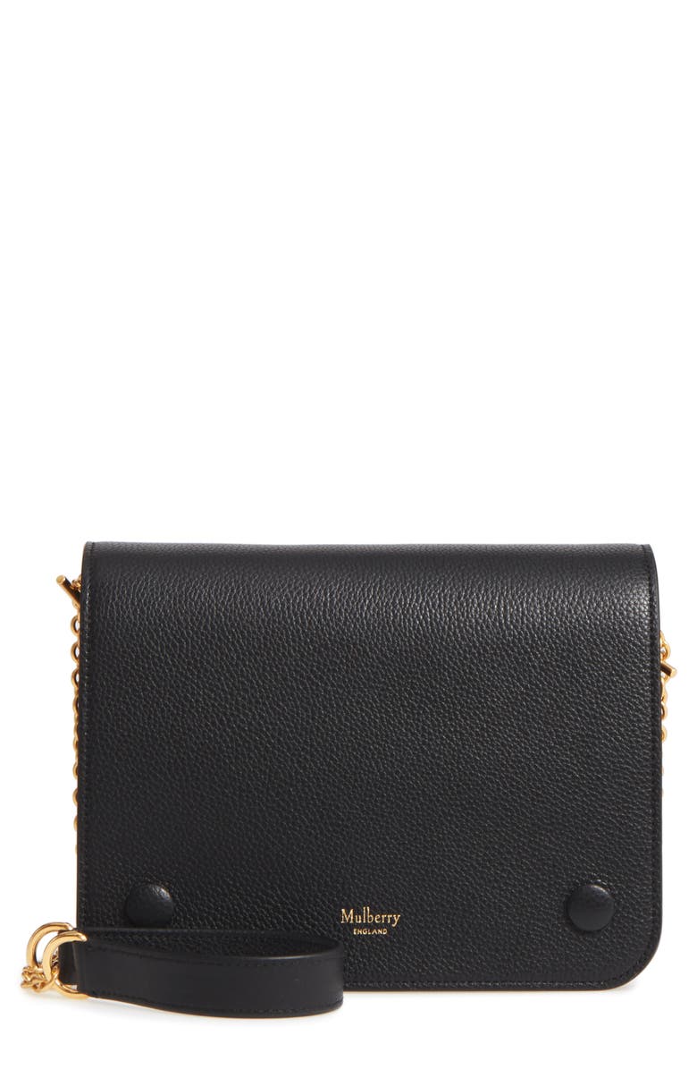 Mulberry Clifton Leather Wallet on a Chain, Main, color,