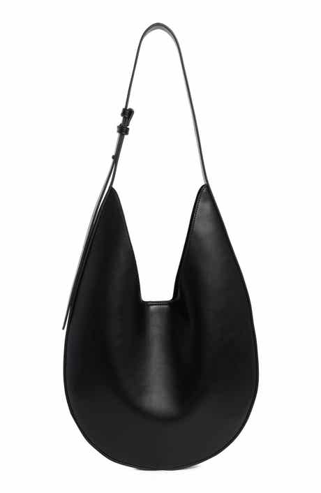 Faux Leather Hobo Bag
