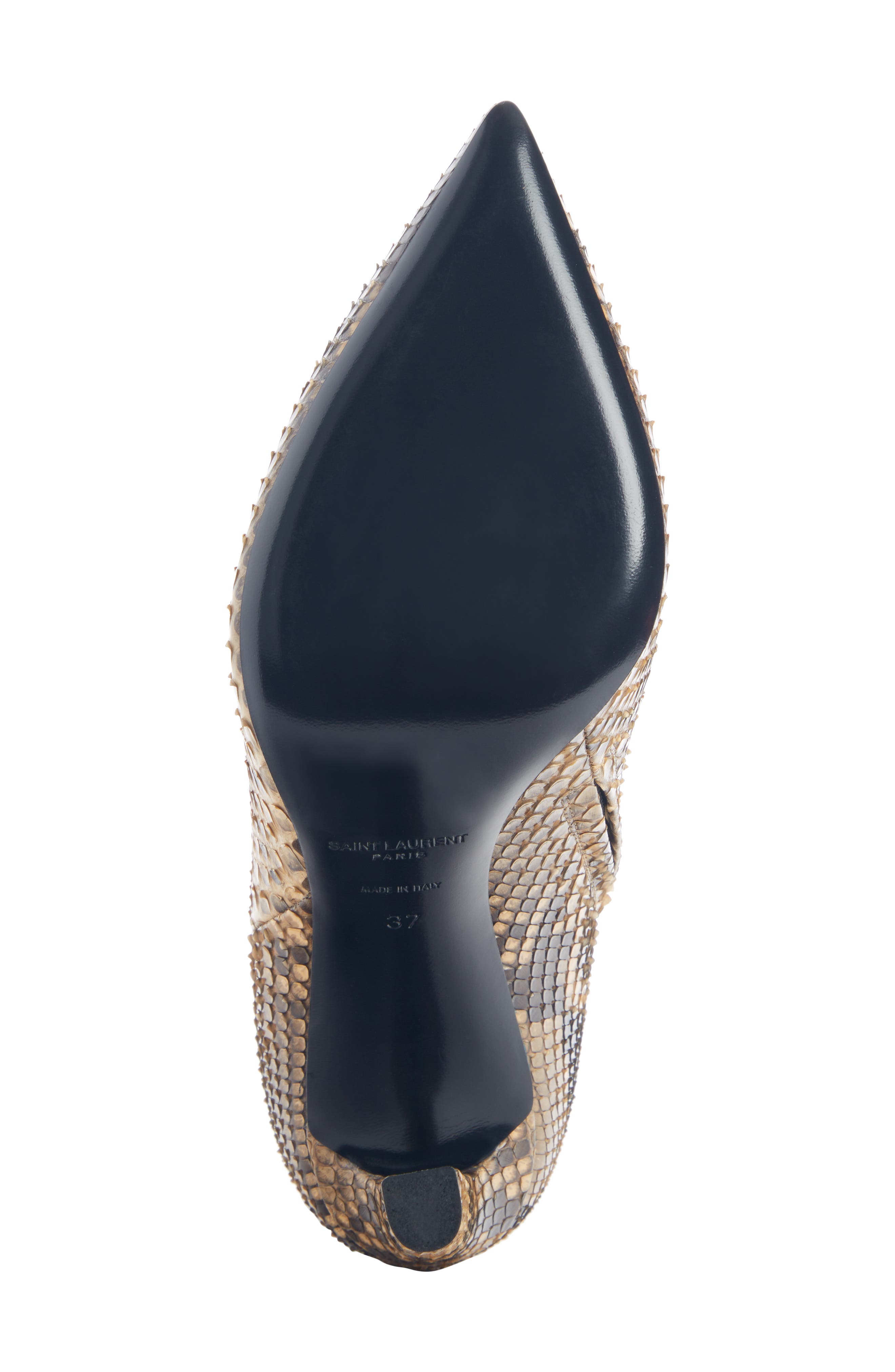 Saint Laurent Kate Genuine Python Bootie, Alternate, color, 