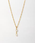 Edge of Ember Marquise Solitaire Diamond Necklace