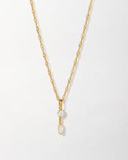 Edge of Ember Marquise Solitaire Diamond Necklace
