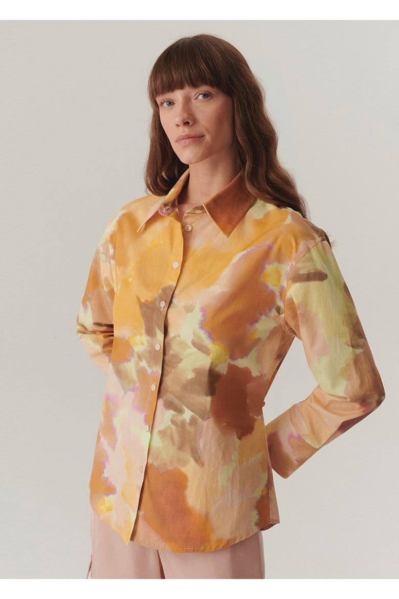 Chloris Long Sleeve Shirt, Alternate, color, Orange