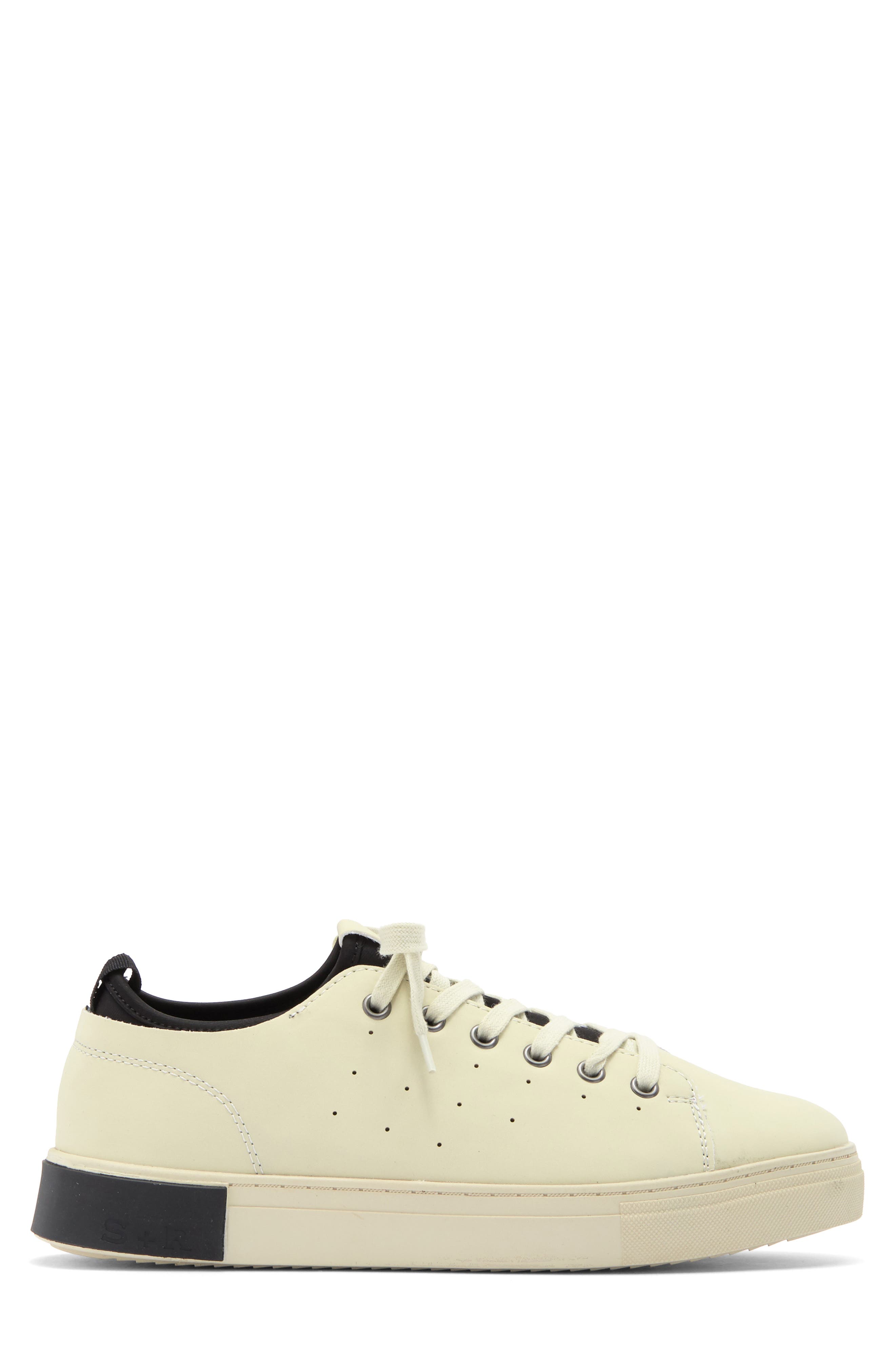 STRAUSS AND RAMM The Lace Up Sneaker, Alternate, color, Bone