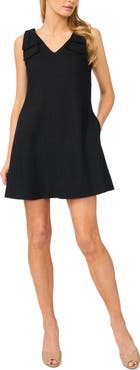 CeCe Bow Shoulder Shift Minidress