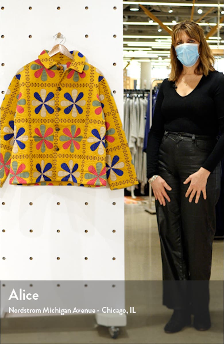 Bengali Tableau Quilted Workwear Jacket, sales video thumbnail