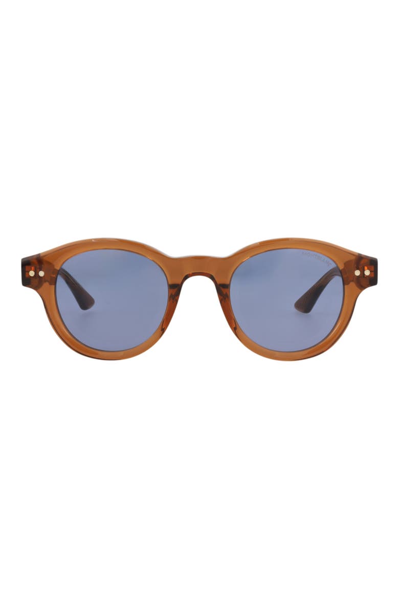 48mm Round Sunglasses FASHION SUNGLASSES, Main, color, BROWN BLUE