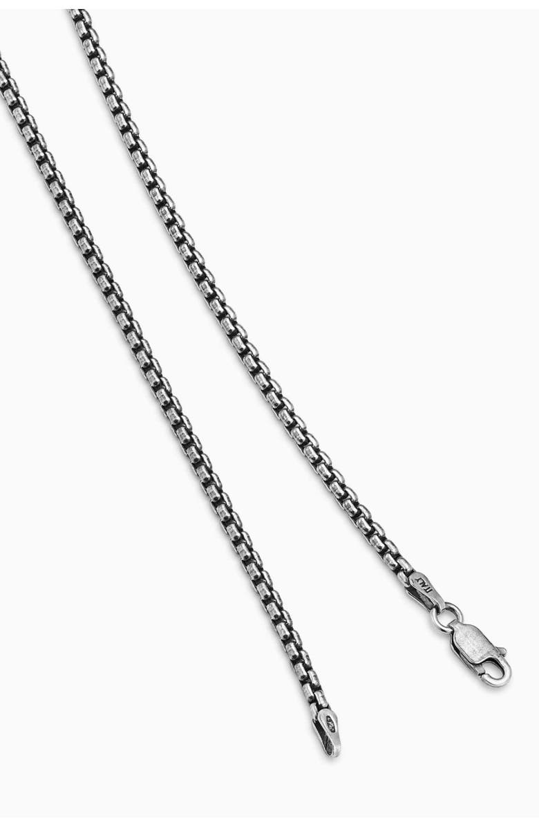 Oradina Men's Off The Grid Oxidized Chain in Sterling Silver, Alternate, color, Silver