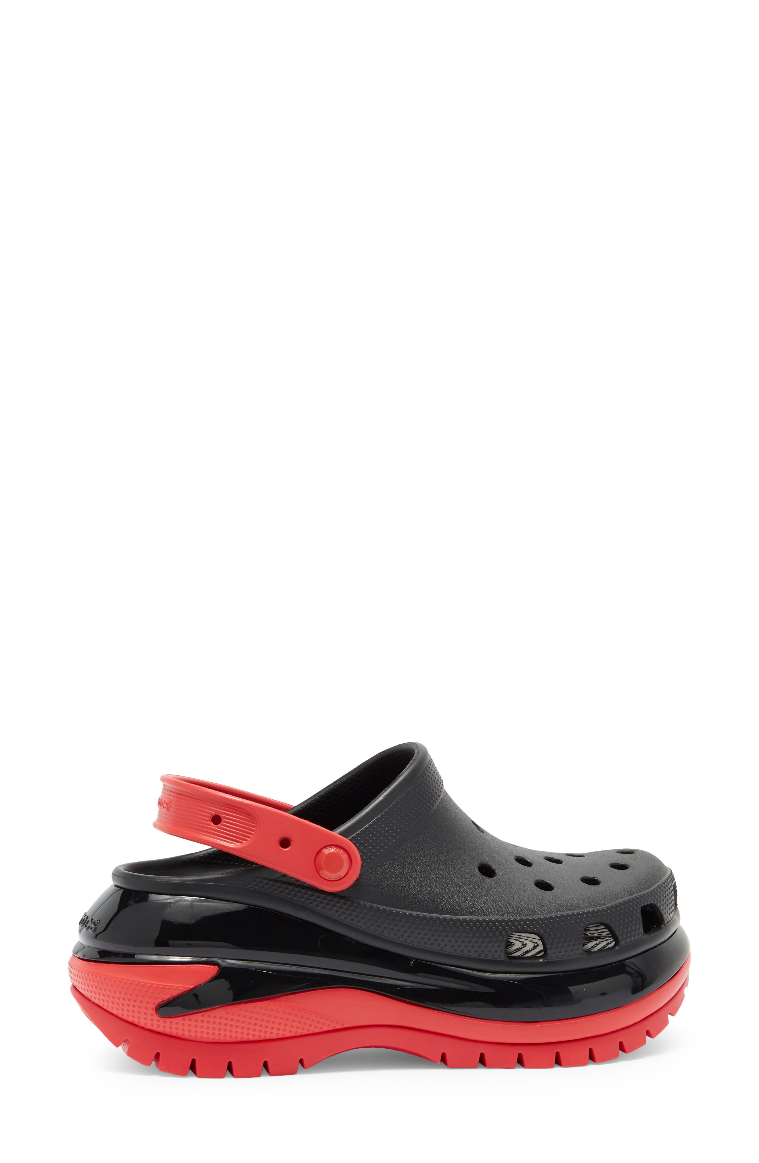 CROCS Mega Crush Clog, Alternate, color, Black/ Varsity Red