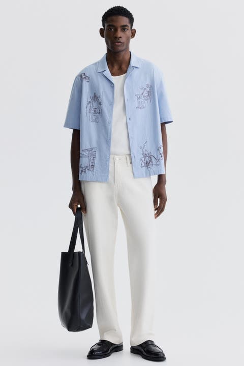 Relaxed-fit cotton resort shirt