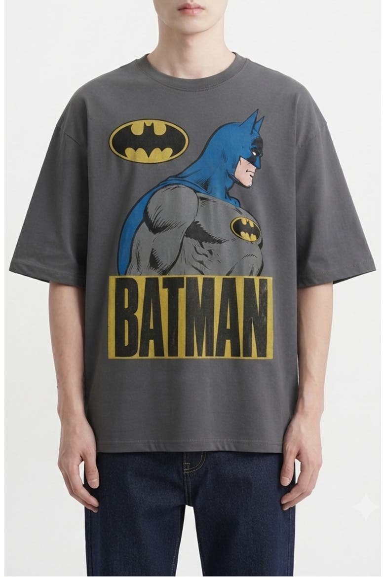 Batman Profile T-Shirt, Main, color, PHANTOM