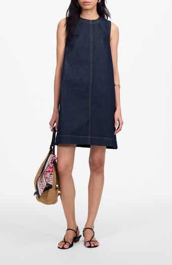 Madewell Boxy Sleeveless Denim Shift Dress