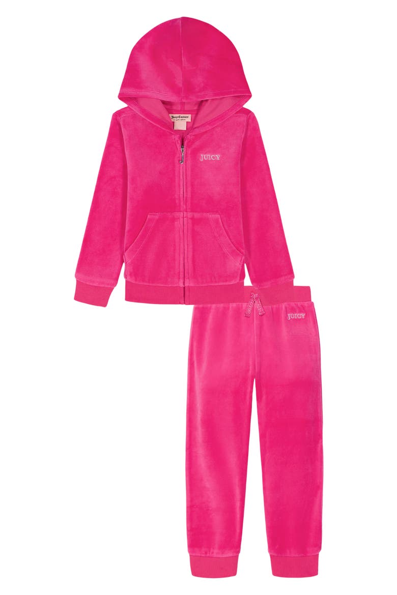6 ROKU BEAUTY&YOUTH 美品VELOUR ALL IN ONE Kids' Velour Zip Hoodie & Joggers Set (Women) | Nordstromrack