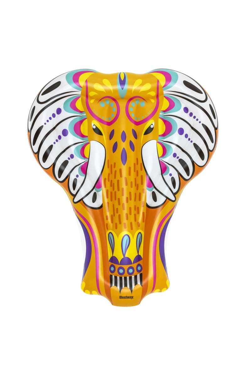 H2OGO! Inflatable Flirty Fiesta Elephant Pool Water Beach Float, Main, color, Multicolored