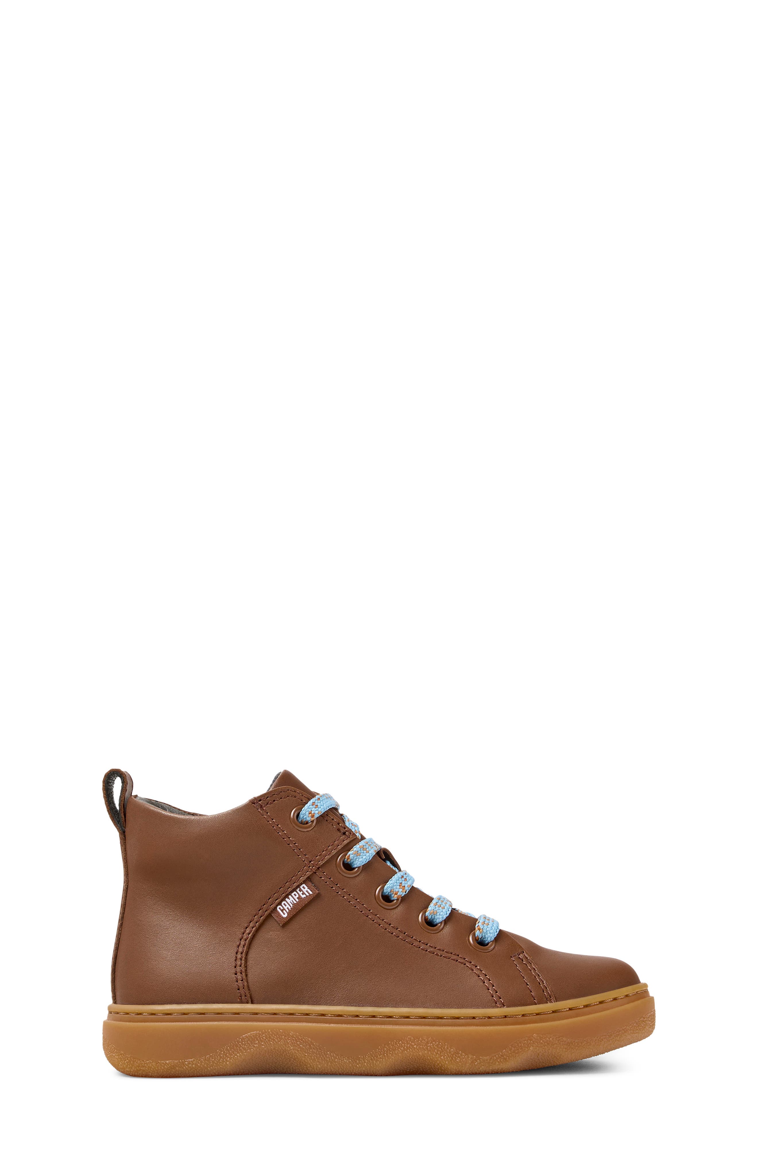 Kids' Kiddo Leather Zip-Up Boot, Alternate, color, MEDIUM BROWN