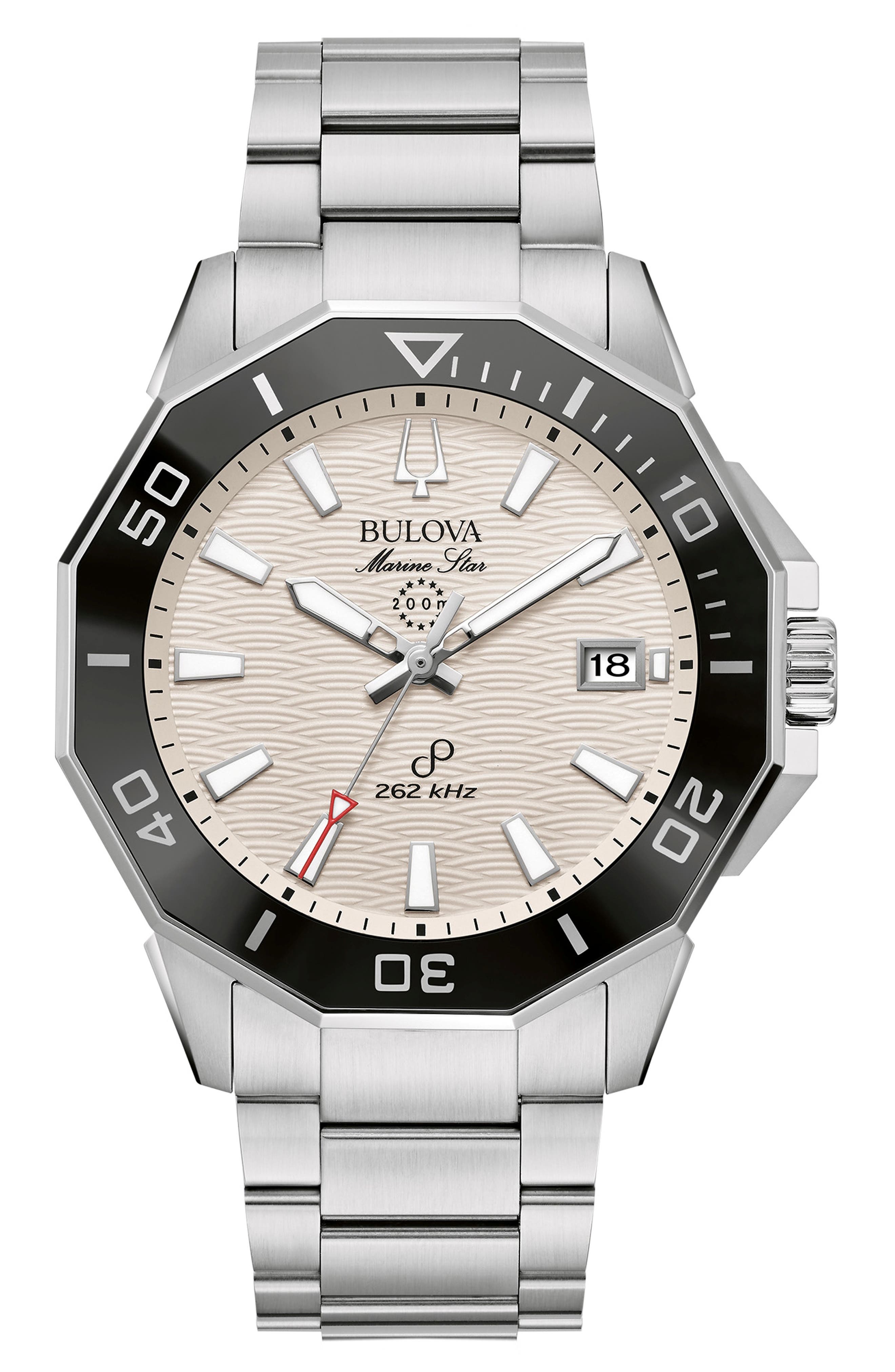 BULOVA Marine Star Precisionist Bracelet Strap Watch, 43mm