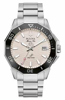 BULOVA Marine Star Precisionist Bracelet Strap Watch, 43mm