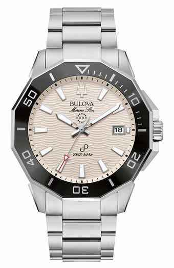 BULOVA Marine Star Precisionist Bracelet Strap Watch, 43mm