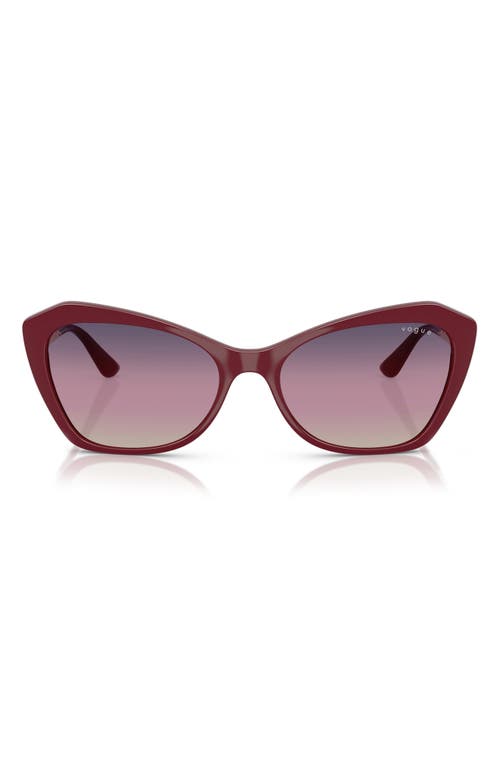 Vogue 56mm Cat Eye Sunglasses In Cherry