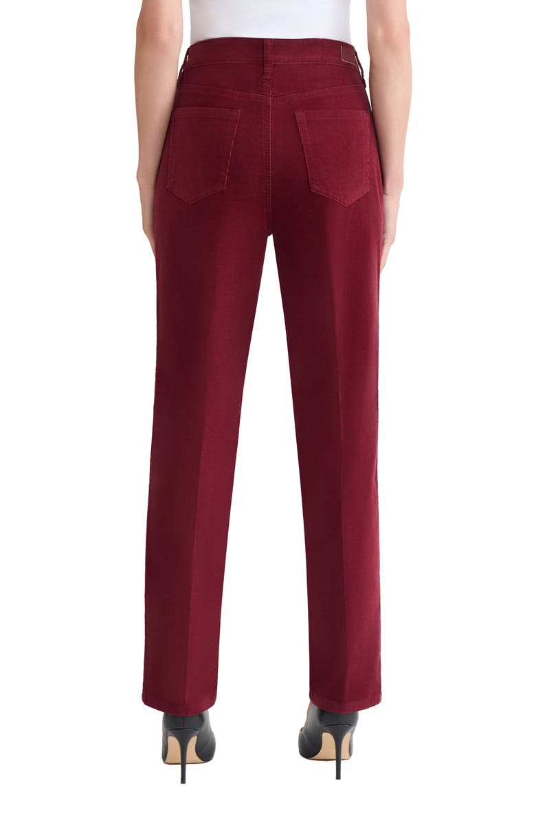 Jones New York Lexington Straight Leg Jeans, Alternate, color, Bordeaux