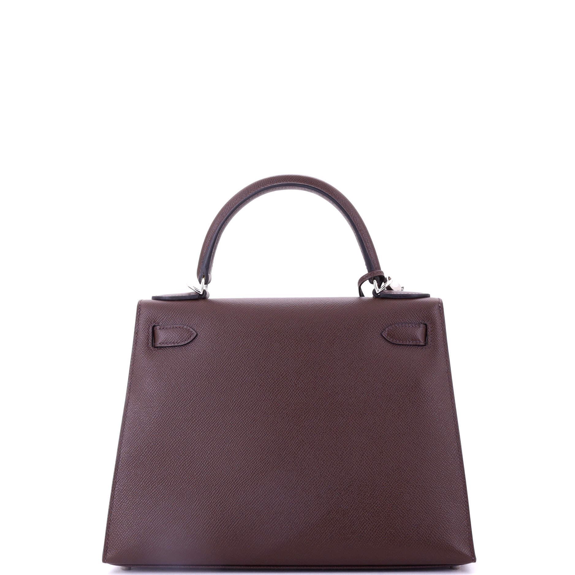 Pre-Owned Hermes Kelly Handbag Verso Epsom with Palladium Hardware 28, Alternate, color, 