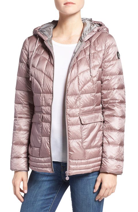 Packable Down & PrimaLoft® Fill Hooded Jacket (Regular & Petite)